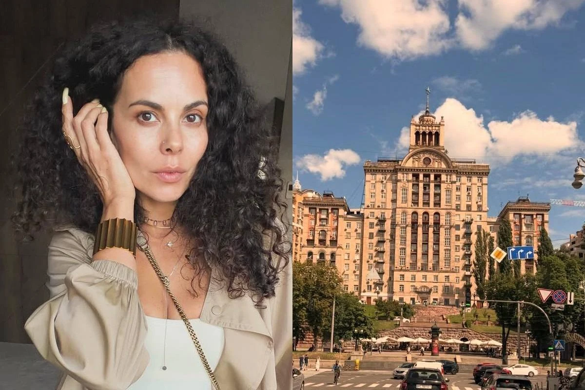 Настя Каменських у машині з мамою Лідією Петрівною та окремо з Аллою Кудлай на тлі Києва