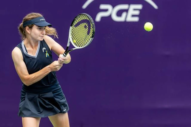 Дарія Снігур під час фіналу WTA 250 у Празі / Getty Images