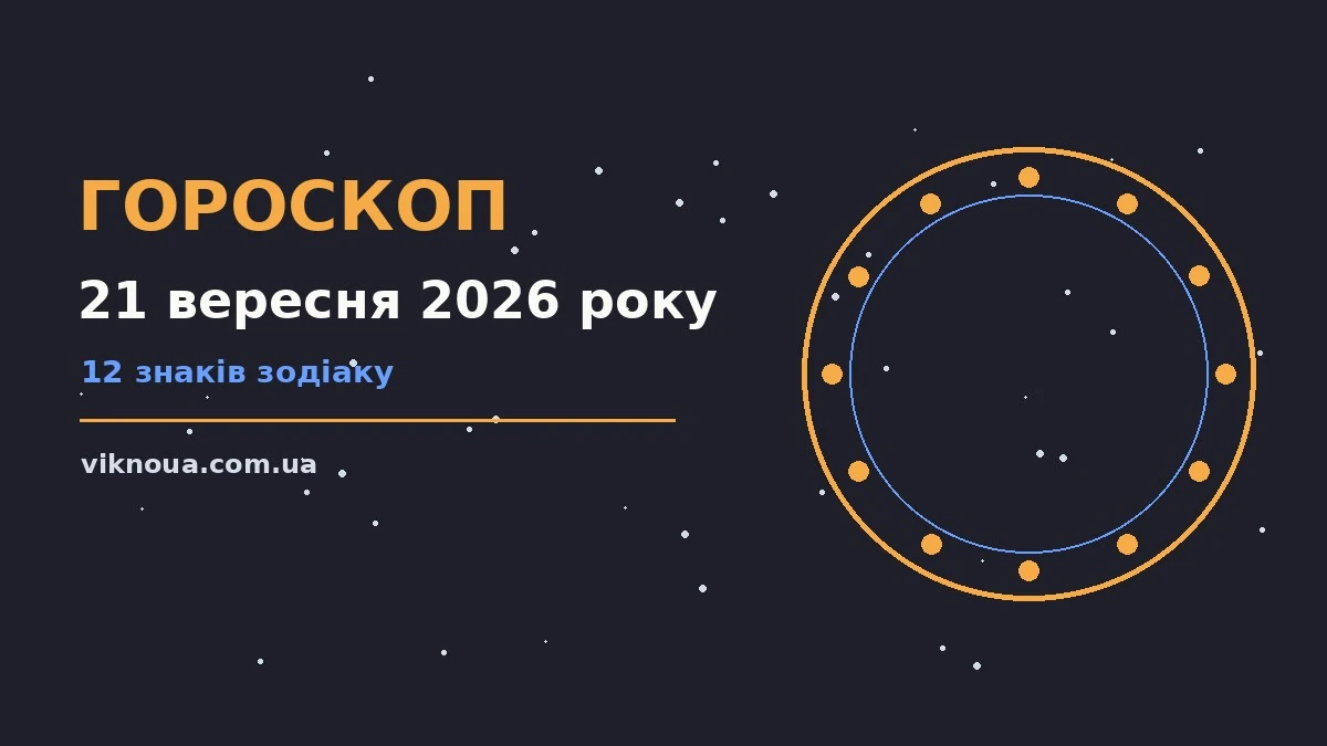 Гороскоп на 21 вересня 2026 року: корисний прогноз на день про шанси та застереження
