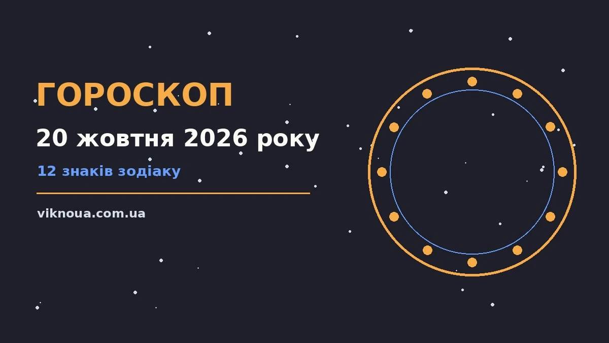 Гороскоп на 20 жовтня 2026 року: корисний прогноз на день про шанси та застереження