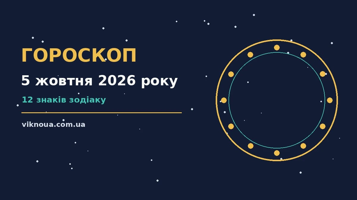 Гороскоп на 5 жовтня 2026 року: корисний прогноз на день про шанси та застереження