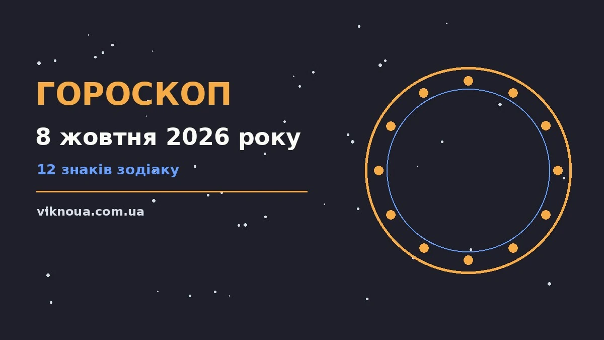 Гороскоп на 8 жовтня 2026 року: корисний прогноз на день про шанси та застереження